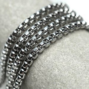 Цепочка "Баскет 304", цвет стальной, звено 4.5x4x2.5 мм