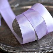 Лента, атлас, цвет сиреневый, ширина 25 мм