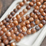 Бусина из ракушки, "Сишелл", цвет коричневый, 10 мм