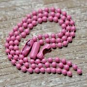 Цепочка для брелока "Шарик", цвет розовый, 12 см