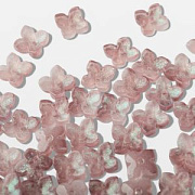 Бусина "Вероника", стекло, цвет карамельный, 10x10x3.5 мм