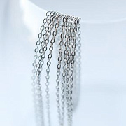 Цепочка "Кросс 304", цвет стальной, звено 2x1.5 мм