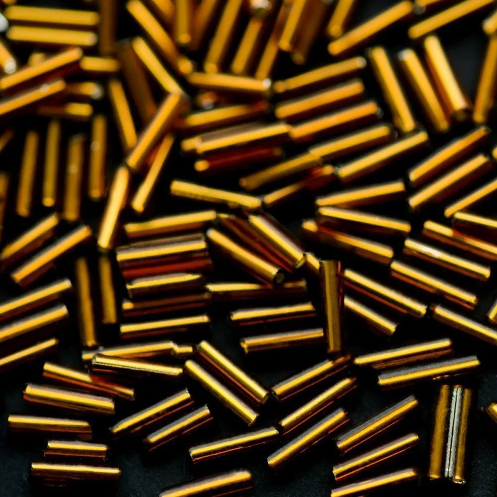 бисер "радуга", цвет коньячный/серебрение, 3"rb (уп 7 г)