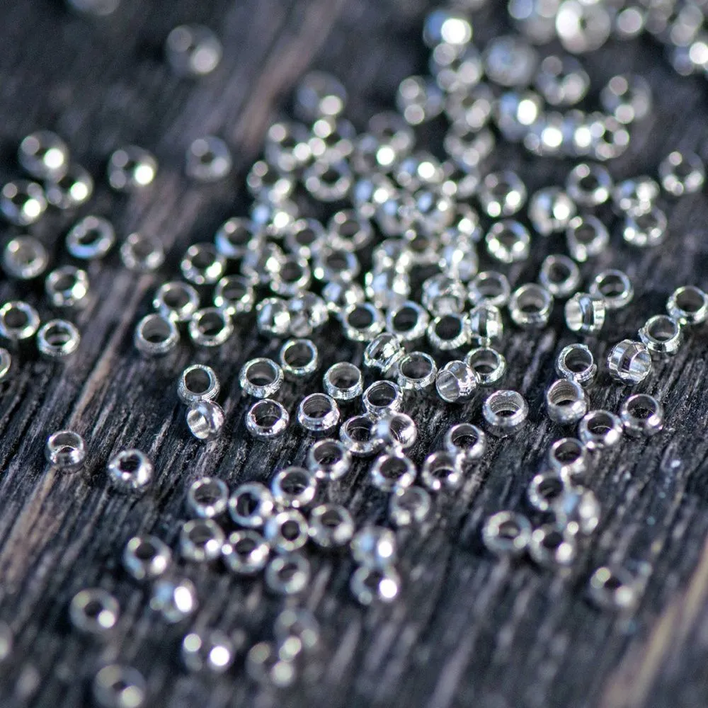 кримп, цвет серебро, 2х1.2 мм  (уп 120 шт)