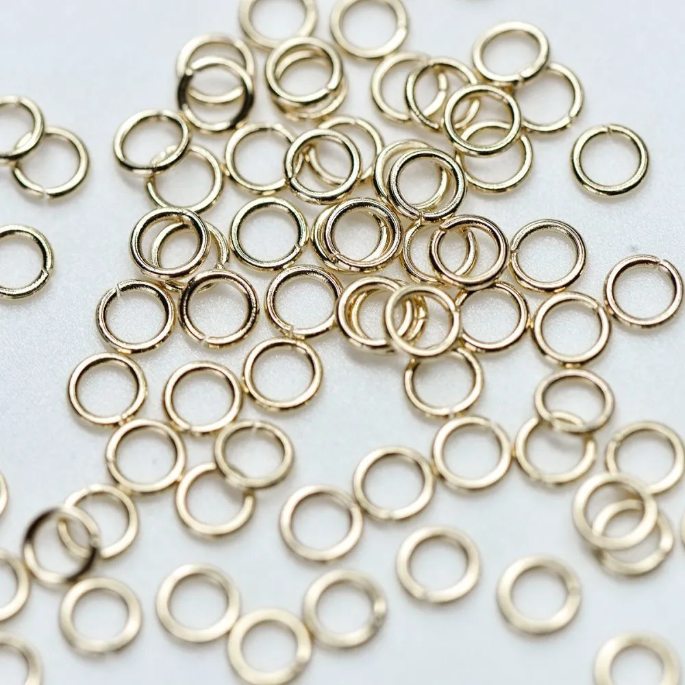 колечко соединительное 4, 304 stainless steel, позолота, 4 мм (150 шт+/-10 шт)