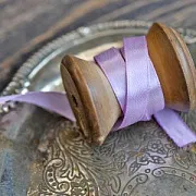 Лента, атлас, цвет сиреневый, ширина 10 мм