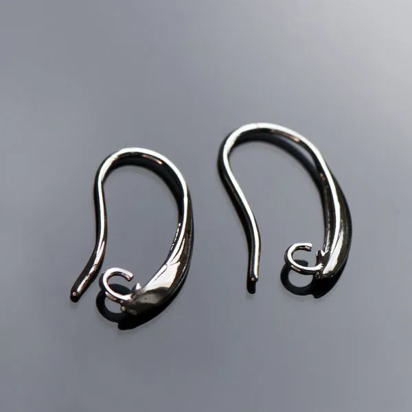 швензы "ласкари", металл, покрытие родием, 19х11х1 мм