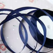 Лента, атлас, цвет синий темный, ширина 10 мм