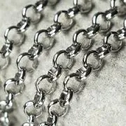 Цепочка "Раунд 304", цвет стальной, звено 5x1.5 мм