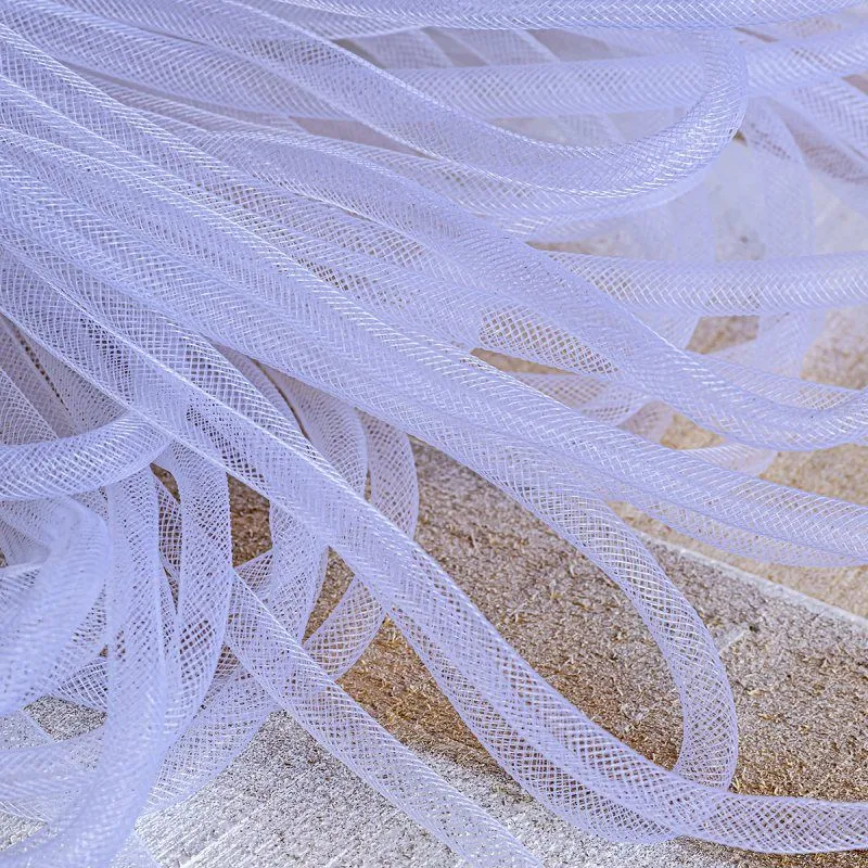 ювелирная сетка, пластик, цвет белый, диаметр 8 мм