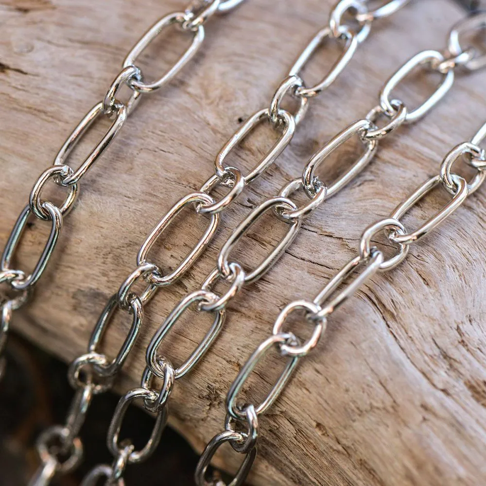 цепочка "венто", цвет платина, 9х5х1 мм