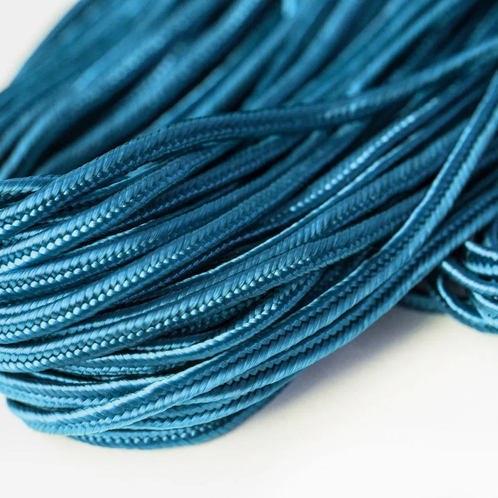 сутаж, яркий голубой, 3х1 мм (уп 5 м)