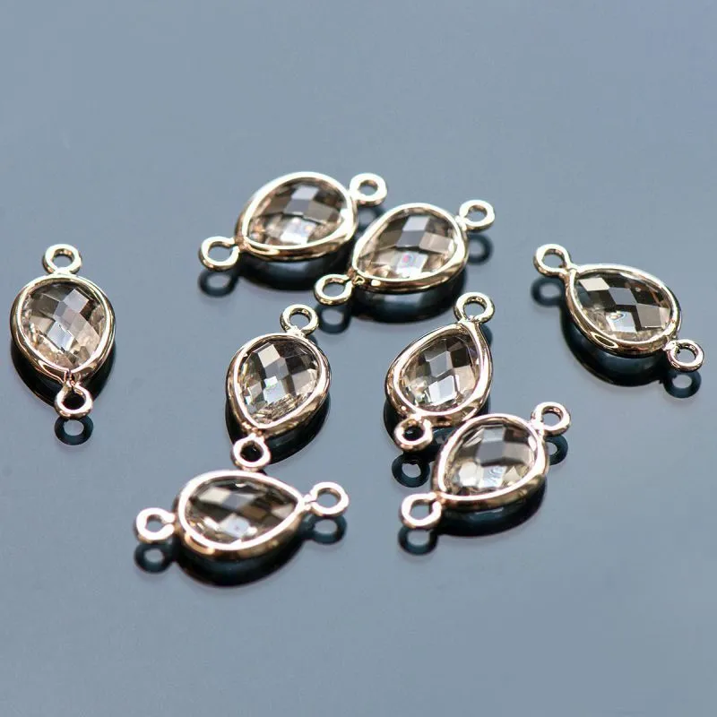 коннектор капля со стеклом, покрытие платиной, 14x7x3 мм