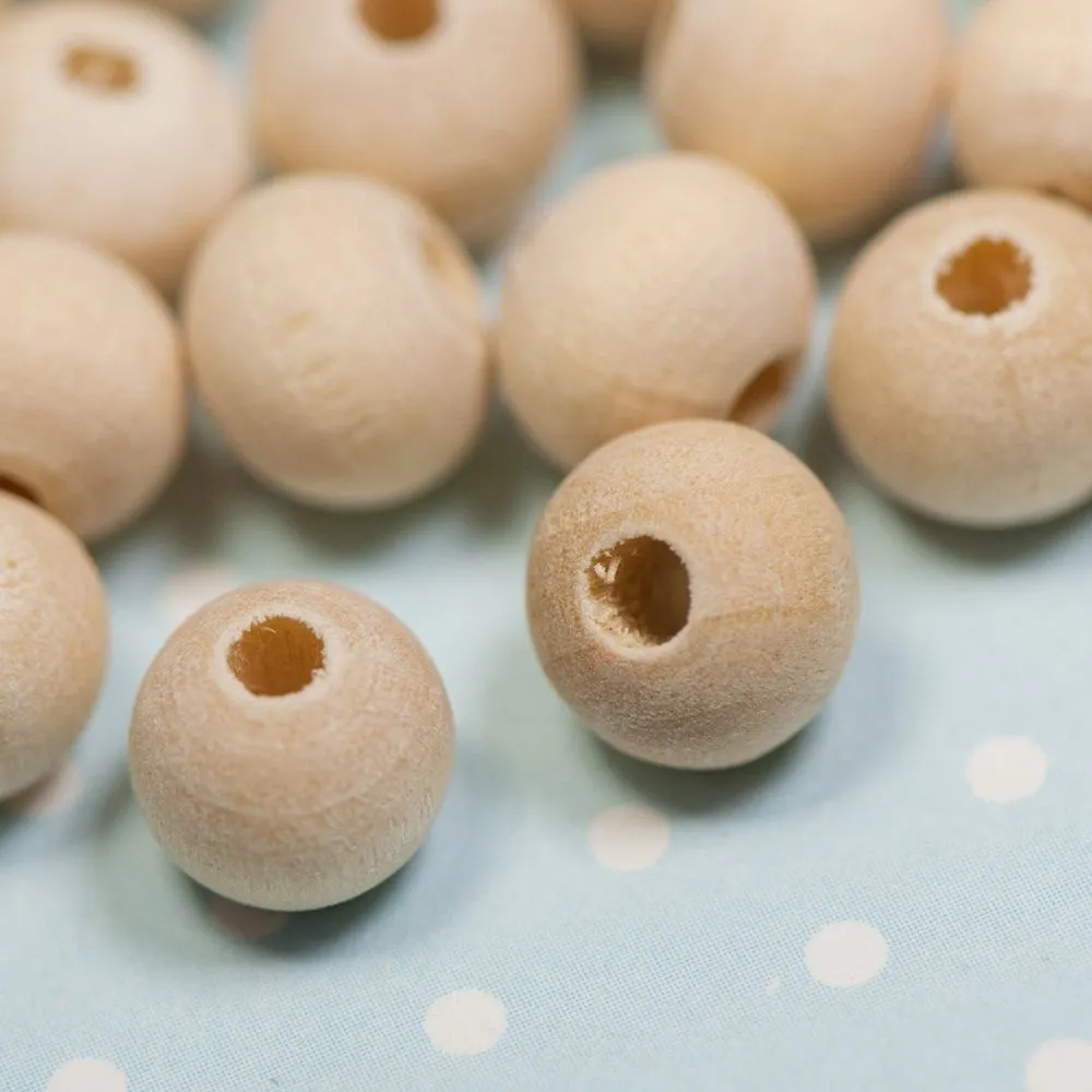 бусина дерево 8, цвет натуральный, 8 мм