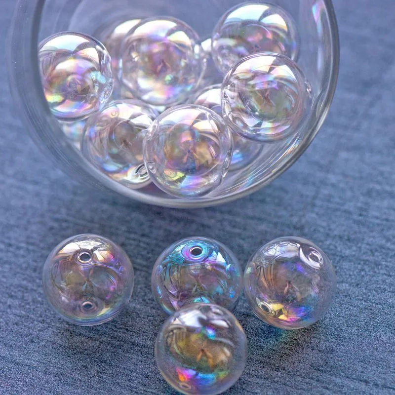 бусина, лэмпворк "шар", прозрачный ав, 25 мм