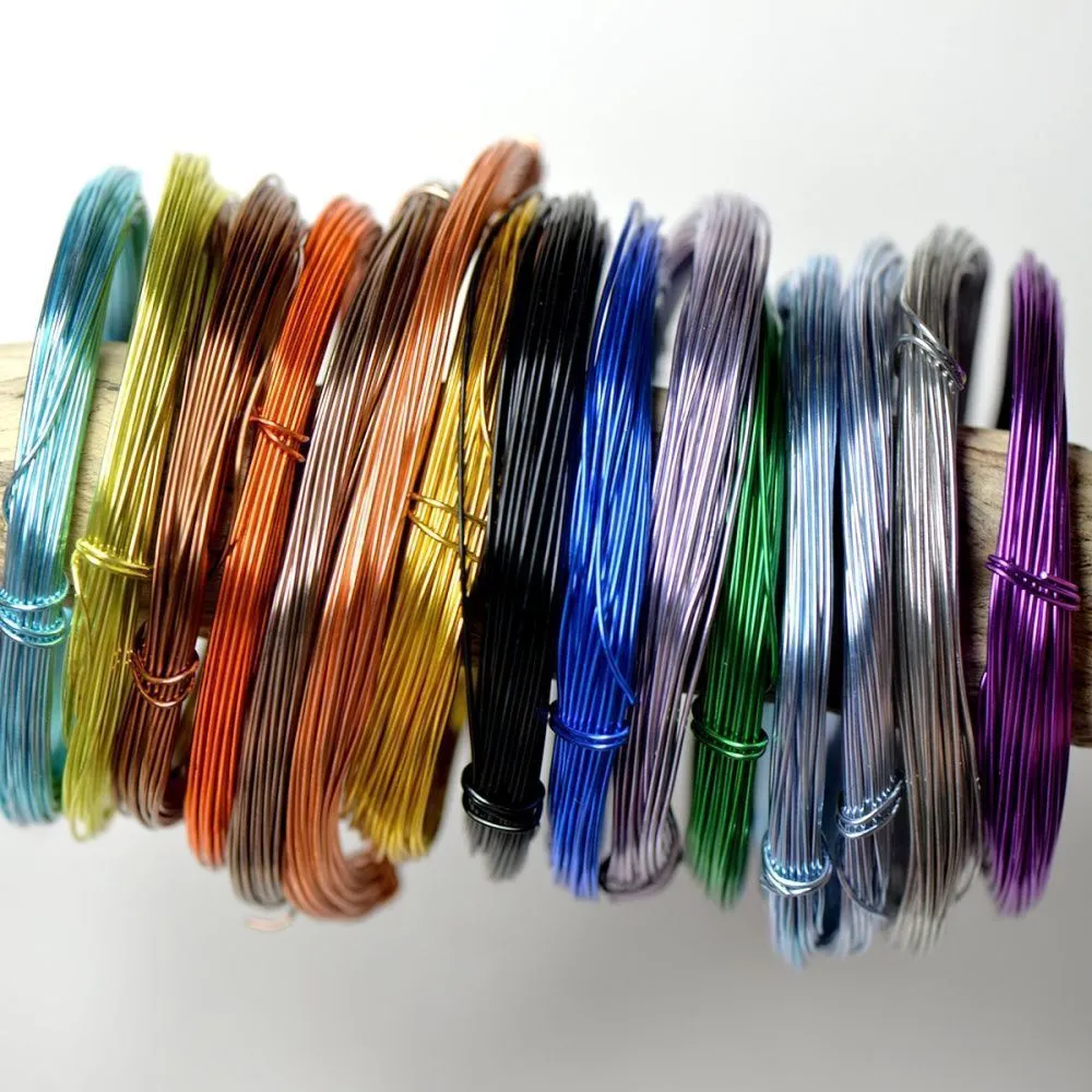 проволока алюминиевая, цветовой микс, 0,8 мм