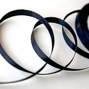 Лента, атлас, цвет черный, ширина 10 мм