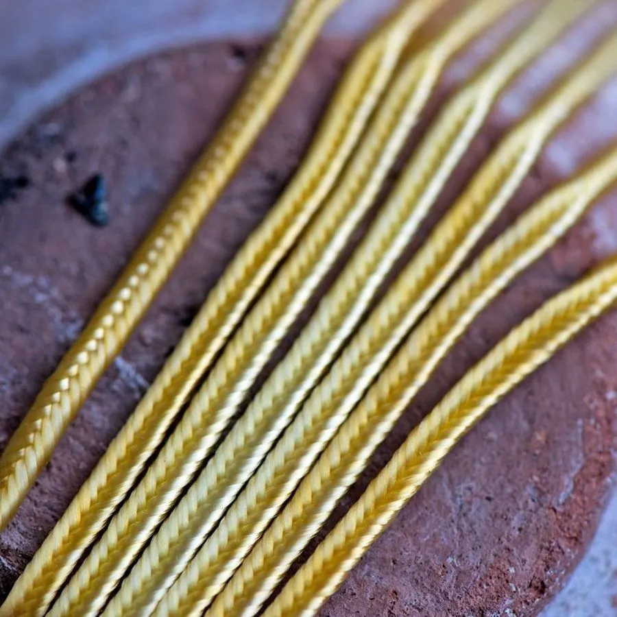 сутаж, желтый, 3х1 мм (уп 5 м)