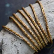 Шнур, полиэстер, круглый, цвет карамельный, 2 мм  