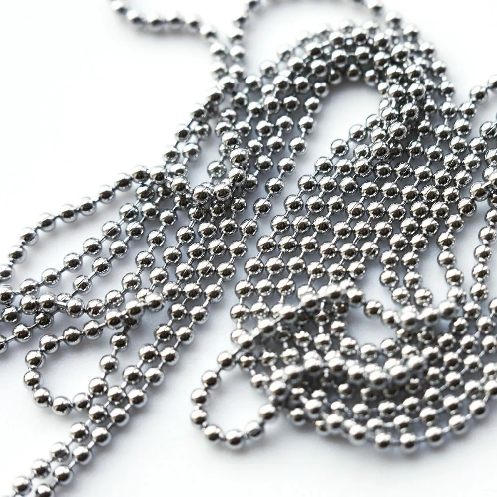 цепочка "шарик 304", цвет стальной, шарик 1.5 мм