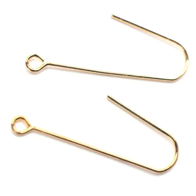 швензы "файбер", позолота, 36x13 мм 