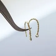 Швензы "Дениз", позолоченные, 17x9x1.4 мм 