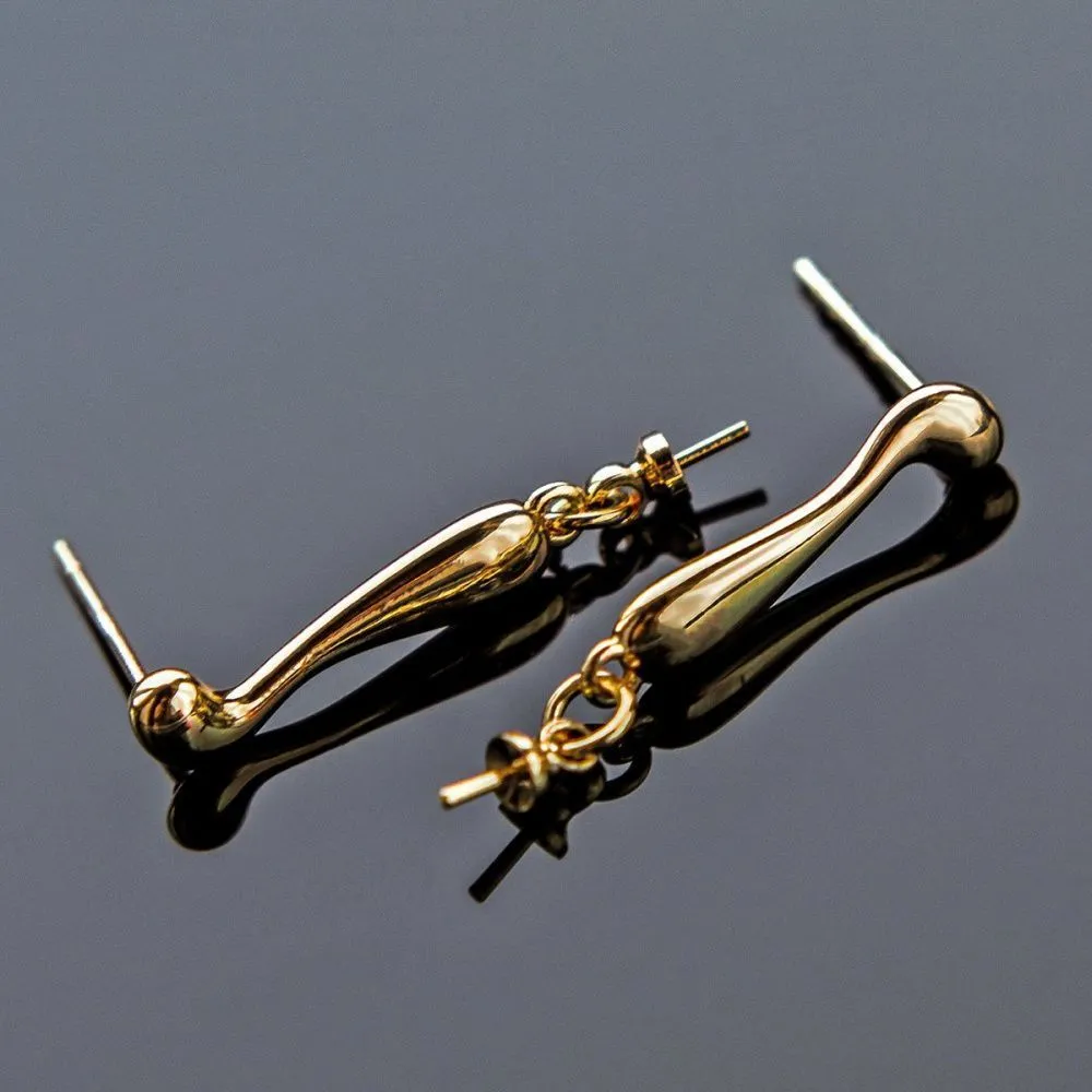 пуссеты "ренни", позолоченные, 16 мм