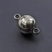 Застежка магнитная "Шарик", 201 Stainless Steel, цвет стальной, 13.5x8x8 мм