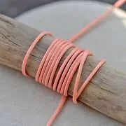 Шнур вощеный, цвет розовый лосось, 1 мм