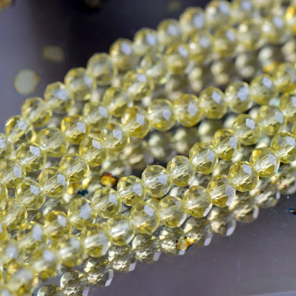 бусина, стекло абакус 6, граненая, цвет хаки, 6х4 мм