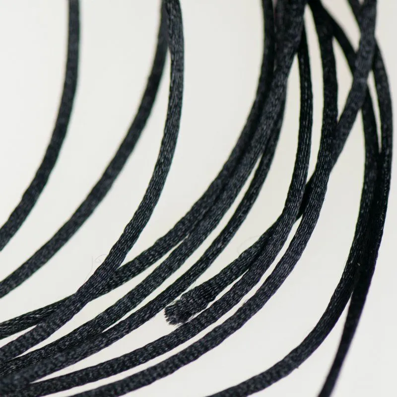 шнур нейлоновый для "шамбала", цвет черный, 1 мм  