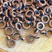 Бейл "Симпл", цвет красная медь, 6.5х2 мм (уп 20 +/-2 шт)