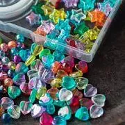 Набор Бусин в органайзере "Радужные мечты", цветовой микс, набор 200 шт