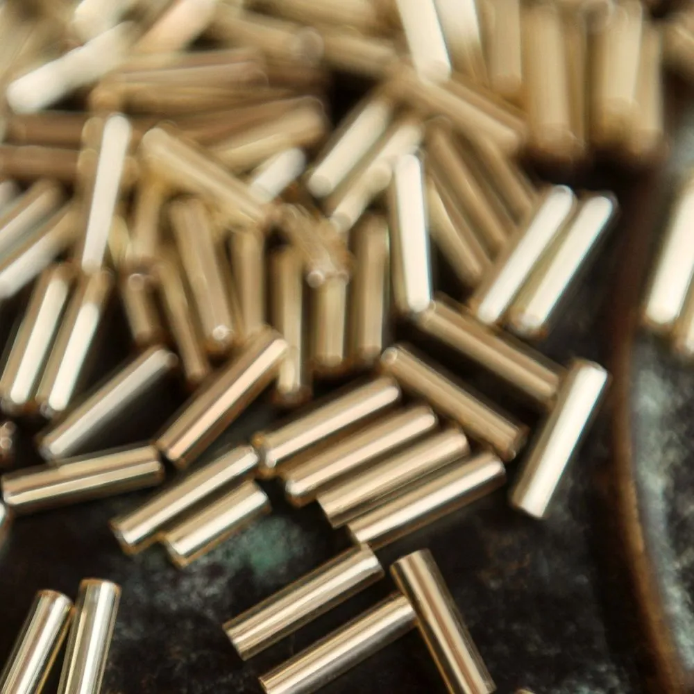 бисер "радуга", стеклярус, цвет темно-золотистый/серебряный (уп 7 г)