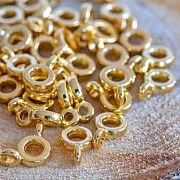 Бейл "Симпл", цвет золото, 6.5х2 мм (уп 20 +/-2 шт)
