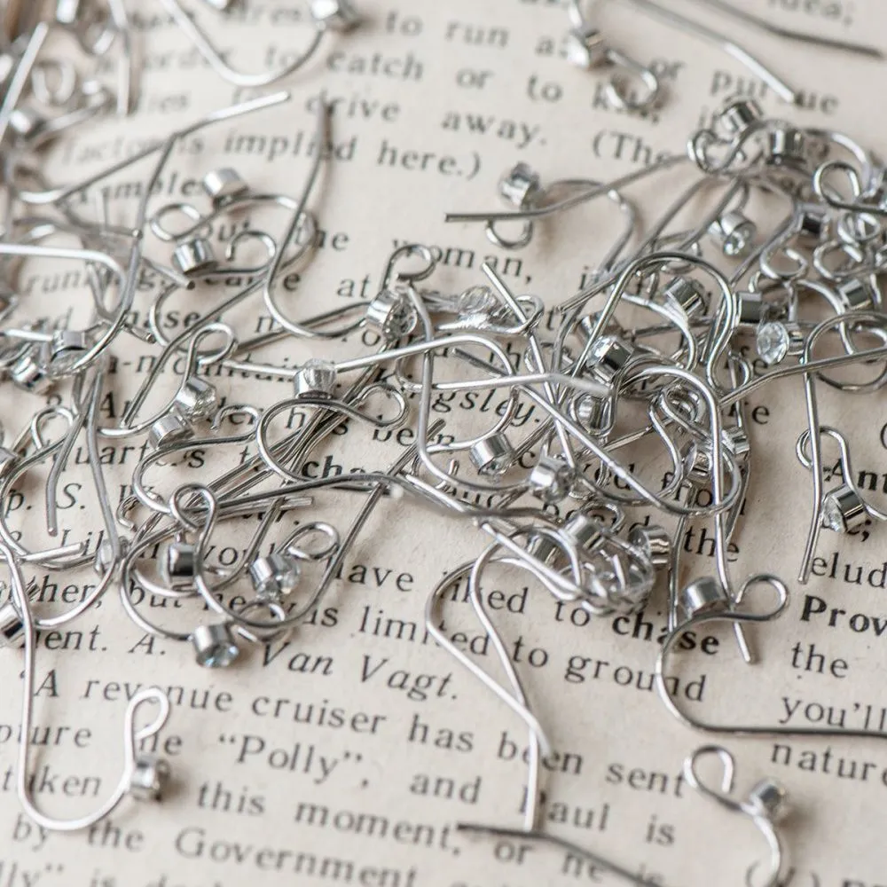 швензы "глэм", цвет платина, 21х10х0.8 мм