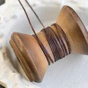 Шнур вощеный, цвет коричневый темный, 1х0.5 мм