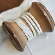 Шнур витой из хлопка для макраме, цвет айвори, 2 мм