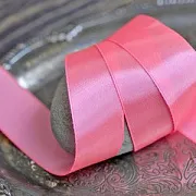 Лента, атлас, цвет розово-лиловый, ширина 25 мм