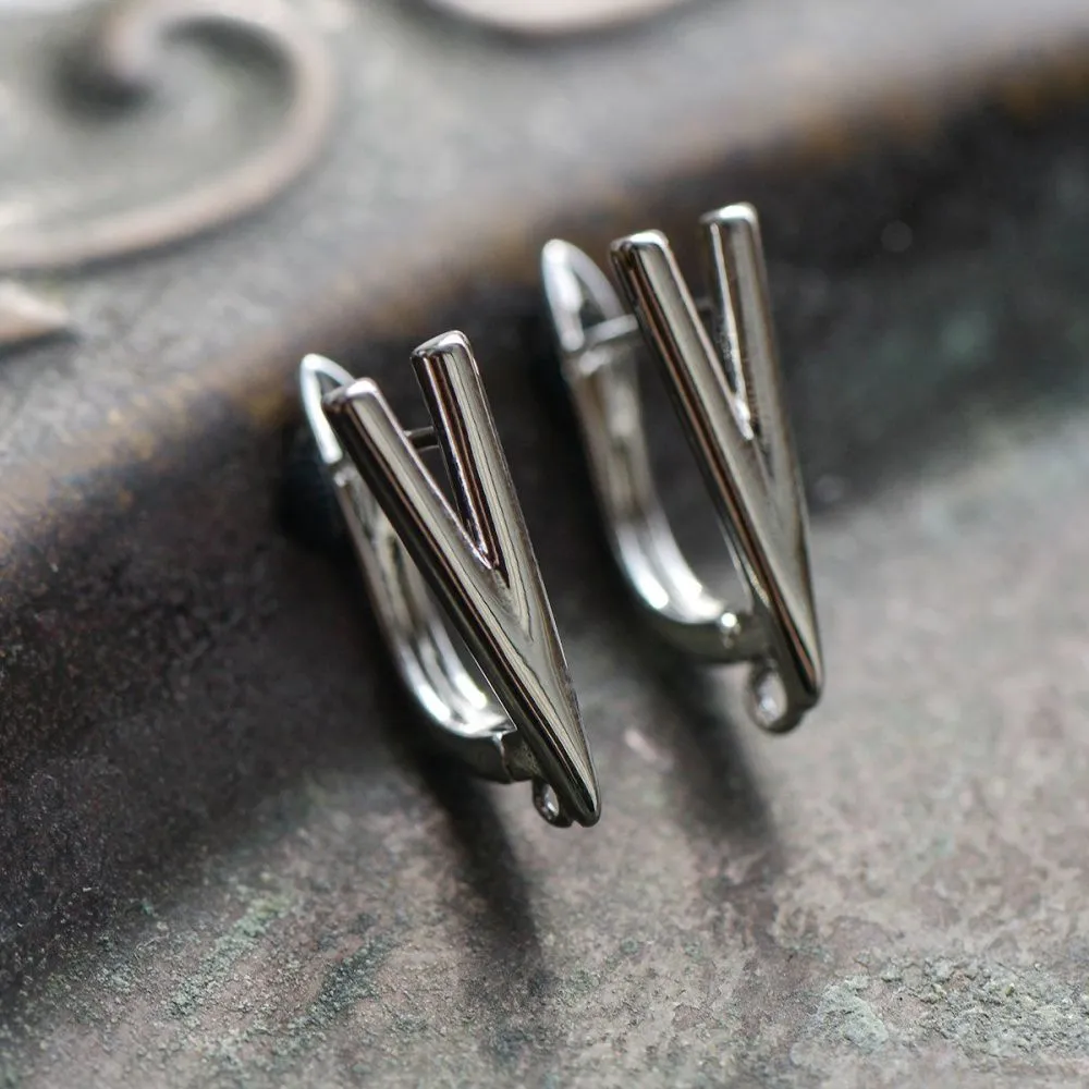 швензы "v", покрытие платиной, 18x10.5x6 мм 