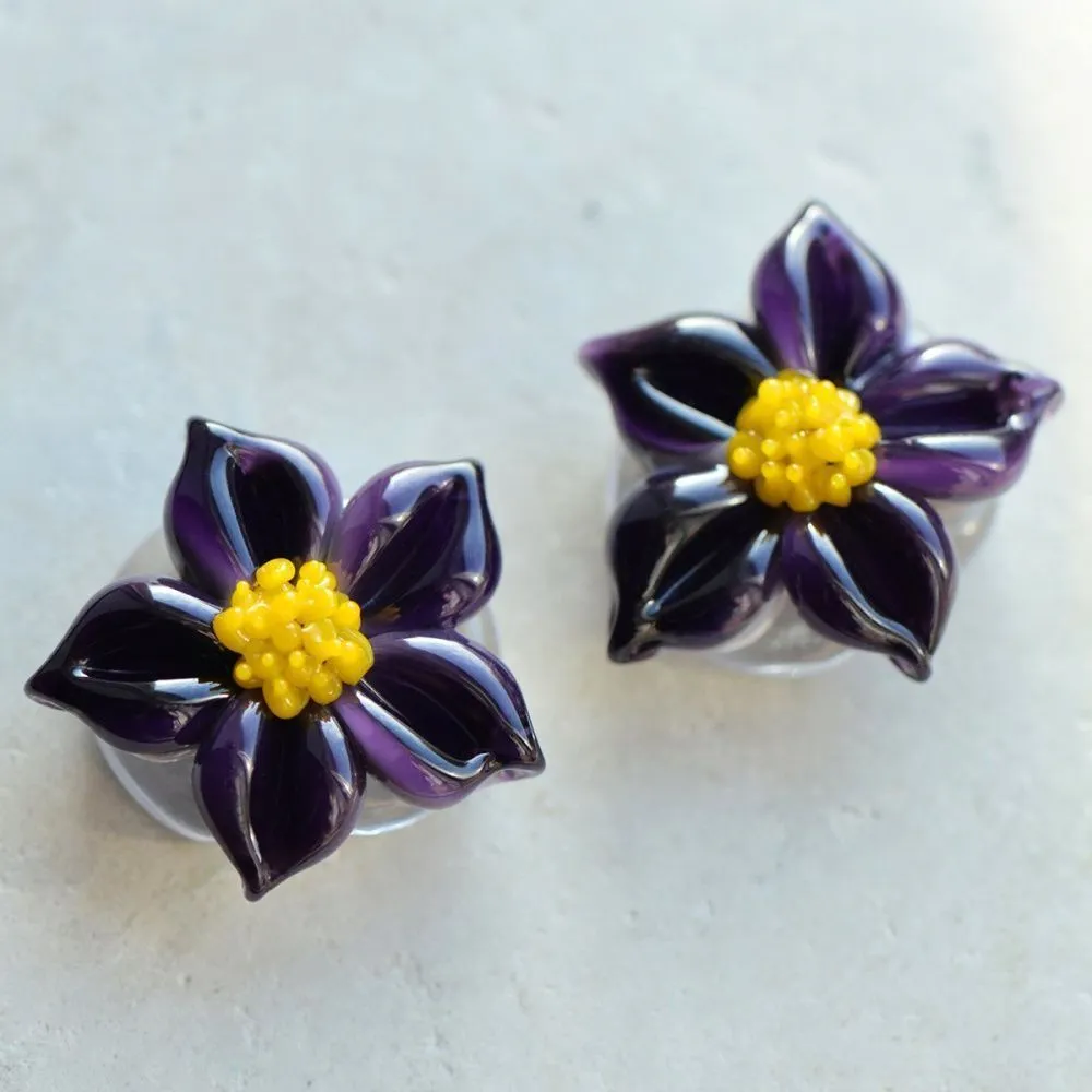 бусина, мурано "фиалка", фиолетовый, 21х21 мм