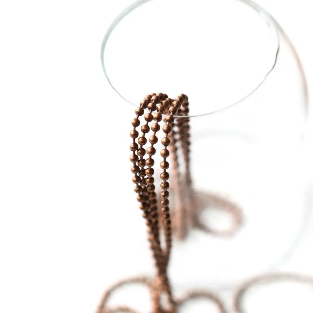 цепочка "шарик", цвет медный, шарик 3.2 мм