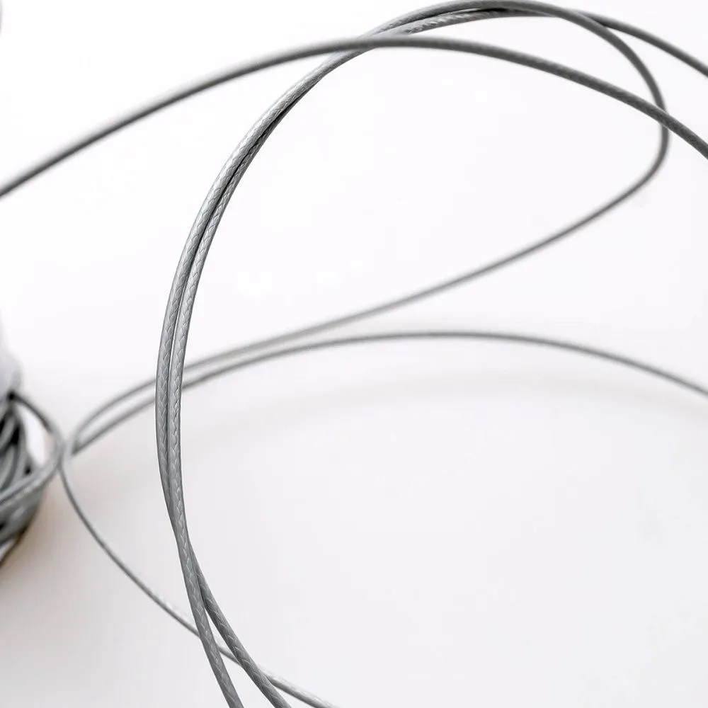 шнур вощеный, цвет серый, 1 мм