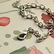 Основа для браслета "Снейк", цвет серебро, 20 см