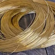 Проволока стальная для ожерелья, с памятью, цвет золото, 115х0.6 мм