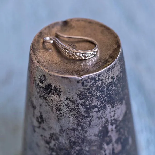 швензы "хлоя", цвет платина, 15х9х2 мм