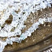 Бусина горный хрусталь осколки, цвет прозрачный (уп.20 г)