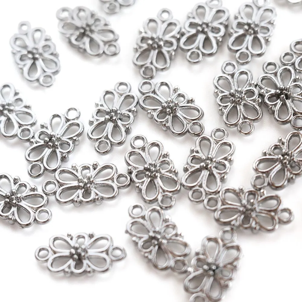 коннектор "симона", цвет платина, 16х8х3.5 мм