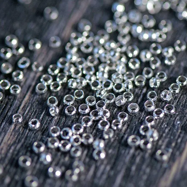 кримп, цвет серебро, 4х2.5 мм  (уп 50 шт)