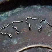 Швензы "Спираль", цвет серебро, 17х0.7 мм